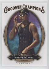 2020 Upper Deck Goodwin Champions Simone Manuel #17 w7v