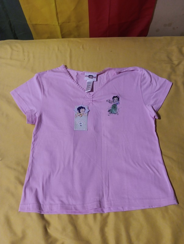 vintage 2003 pink Betty Boop Sleepwear pink Hawaiian betty W/TAG