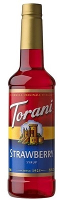 Torani Syrup, Strawberry, 25.4 Ounce (Pack of 1)