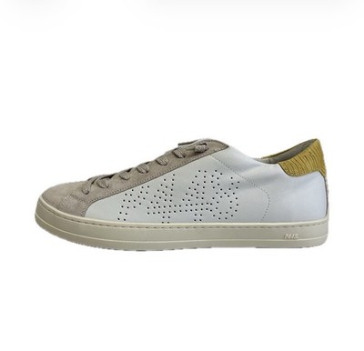Schuhe P448 Herren Gr. 41 Sneaker weiß Leder Angebot 259  VF12