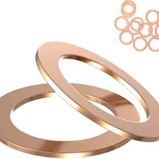 15 PCS Oil Drain Plug Gasket, 14mm Copper Oil Crush Washer Seals, Copper Oil Dra