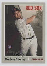 2019 Heritage High Number Topps Vault Blank Back 1/1 Michael Chavis #501 v3r