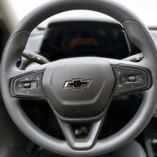 Gloss Black Steering Wheel Bowtie Overlay Chevy Trax 2015 - 2026 NOT VINYL