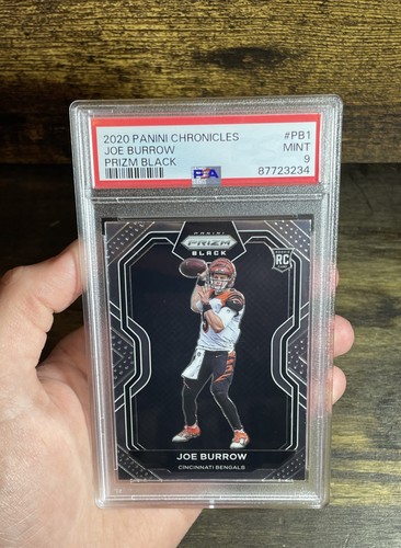 2020 Chronicles Joe Burrow Prizm Black Rookie PSA 9 #PB-1