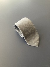 J.CREW Skinny 100% Cotton Tie Blue/Gray (Denim Color) 2.5 X 58 Inches USA Made