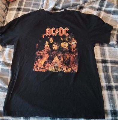 Men s AC/DC  2021 Tee Shirt Highway to Hell  Black Size 1X- 100% Cotton