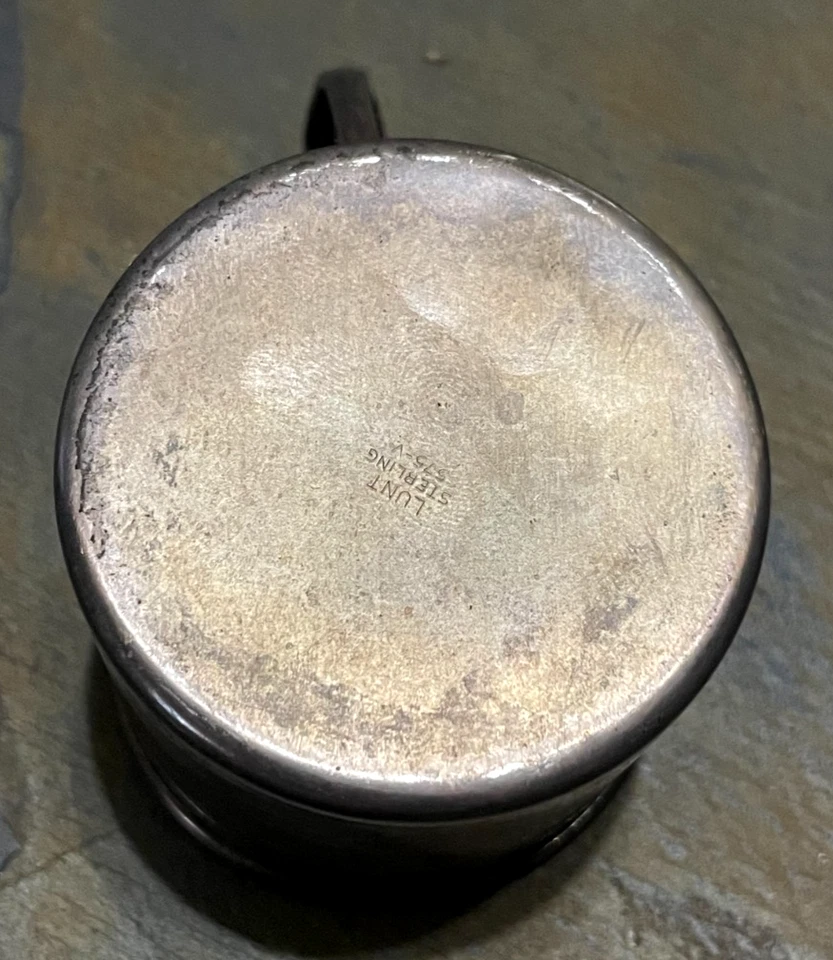 Taza bebé victoriana moderna de plata esterlina 54 gramos 575-V Foto 3 de 4