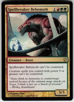 Spellbreaker Behemoth 216 Rare Commander 2013 Magic: The Gathering MP