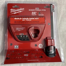 New Genuine Milwaukee M12 REDLITHIUM CP2.0 Starter Kit 2.0Ah Battery 48-59-2420