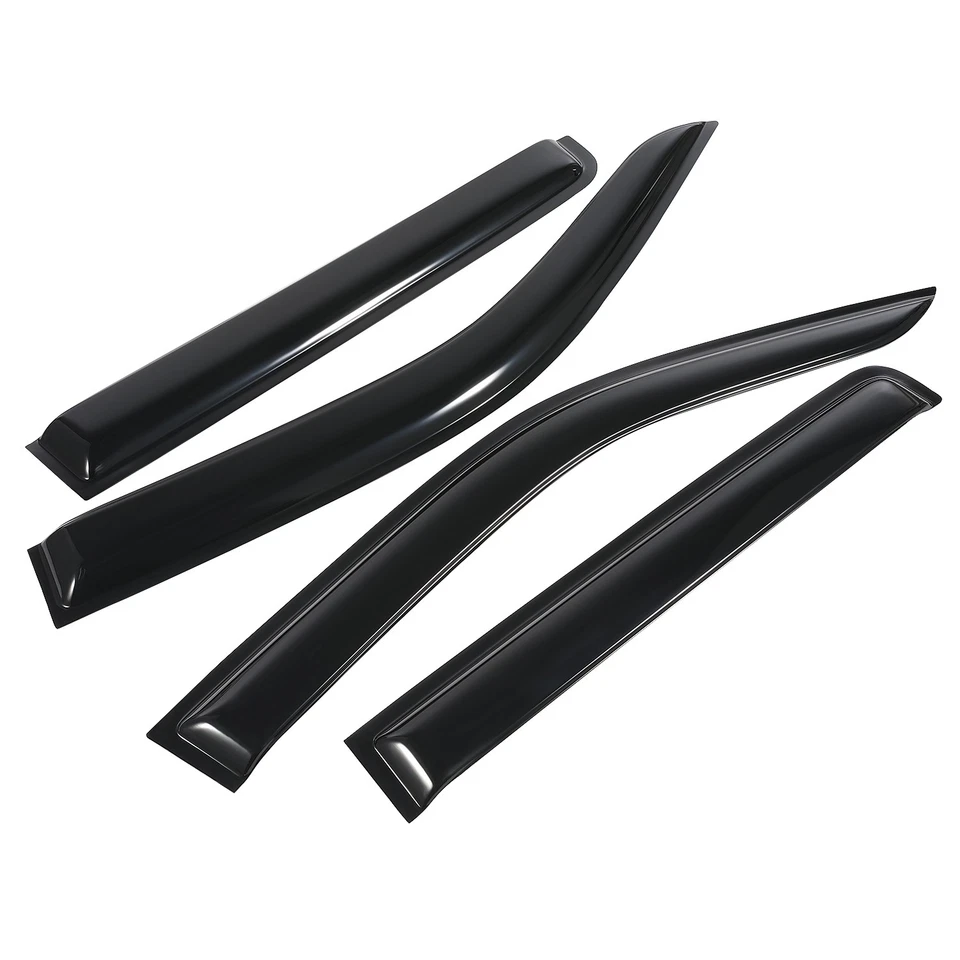 Parasoles de ventana originales Nissan Frontier doble cabina 2005-2021 protector solar de lluvia Foto 3 de 4