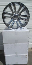 22" NEW GMC YUKON SIERRA CHEVROLET ESCALADE FACTORY SPEC CHROME 4 WHEELS 5822