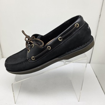 Rockport Loafers Mens 10 Black Leather Slip On Shoes Classic Preppy Comfort Rockport Men main image 3