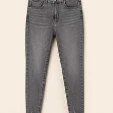 Express Super High Rise Skinny Jeans | Size 16 Short | Distressed Gray
