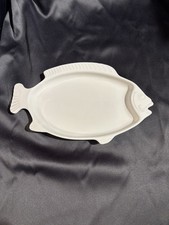 Vintage Seafood Bake N Serve Plate Serving Tray Platter Made In USA