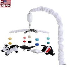 Musical Crib Mobile High Contrast Baby Toys Montessori Nursery Lullabies Hanging