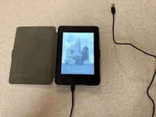 Amazon Kindle Paperwhite 7th Gen 4GB Wi-Fi E-Reader Tablet DP75SDI + FINTIE