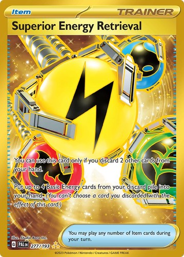 Superior Energy Retrieval 277/193 Hyper Rare Paldea Evolved EN Near Mint