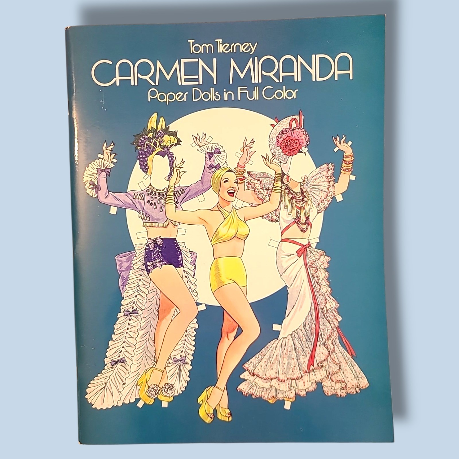 Tom Tierney Carmen Miranda Paper Dolls in Full Color Hollywood Fashion Uncut