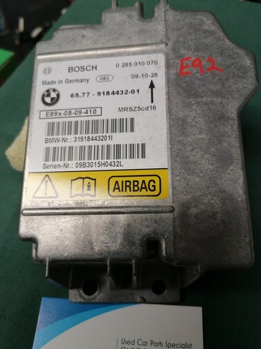 BMW E92 320D 2009 AIRBAG STEUERGERÄT ECU #9184432