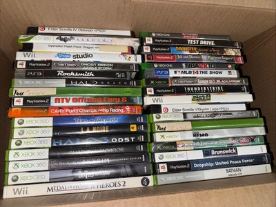 Lot Of 34 Xbox, PS2, Xbox 360, Xbox One, Xbox Series X, PS3, Wii Games