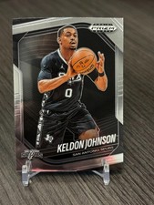 2024-25 Panini Prizm Black Keldon Johnson 83 San Antonio Spurs Kentucky Wildcats