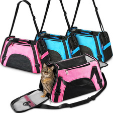 4 Pcs Cat Carrier Soft-Sided Pet Carrying Bag for Cat under 13 Lbs, 16.9 X 11X 7