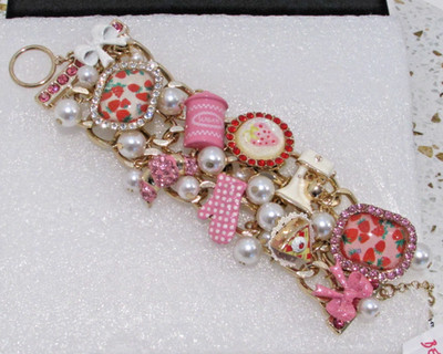 Betsey Johnson Babycakes Baking Kitchen Statement Bracelet GIFT BOX NWT