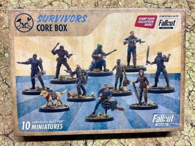 Fallout Wasteland Warfare Wasteland Survivors Core Box Modiphius NEW NIB Plastic