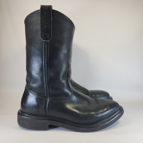 Red Wing Pecos Stiefel Herren Größe 9,5 D schwarz Arbeit Western hergestellt in den USA