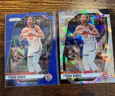 Tyasha Harris no102 Blue Laser and Cracked Ice Prism WNBA 2024