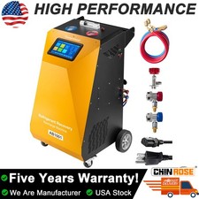 HVAC Refrigerant Recovery Machine A/C Recycling for R134a R1234YF Automatic NEW