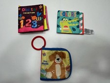 Soft Baby Book Bundle First Words, Colors, Digital Cognition Crinkles Learning