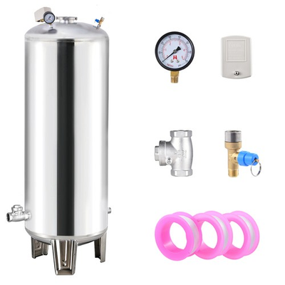 #ad 26 52 Gal Pressurized Well Tank Stainless Steel Water Pressure Tank For Well Pum $289.39