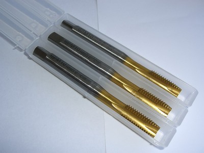 3 x Maschinengewindebohrer DIN371 Durchg M10 6H TIN NEU