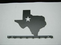 Key Holder Texas Painted Black C-16 Key Holder Texas Painted Black C-16