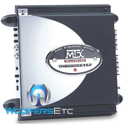 MTX THUNDER 6152 2-CHANNEL X 75W RMS CAR AUDIO AMPLIFIER OLD