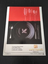 1982 CARLO MORETTI GLASS ART MURANO DESIGN VENICE VINTAGE ADVERTISING