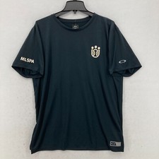 Oakley Team Issue Hydrolix T-Shirt Mens XL Regular Fit Black MLSPA Soccer NWT