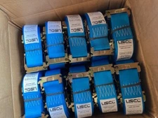 (20 PACK) US Cargo Control 2 Inch x 20 Foot Blue E Track Ratchet Strap