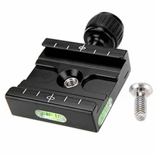 Adapter Plate Square Clamp with Gradienter for Tripod Ball Head Arca Swiss 