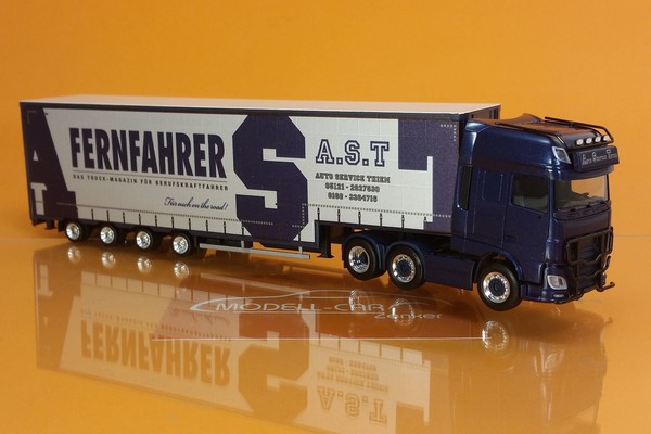 Herpa 314381 Daf Xf Ssc Euro 6 Volumen-Sz A.S.T./Fernfahrer 1:87 Neu Modellauto-image