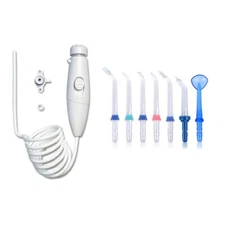 Replacement Water Flosser Handle Kit + Tips Compatible With Many Waterpik Models