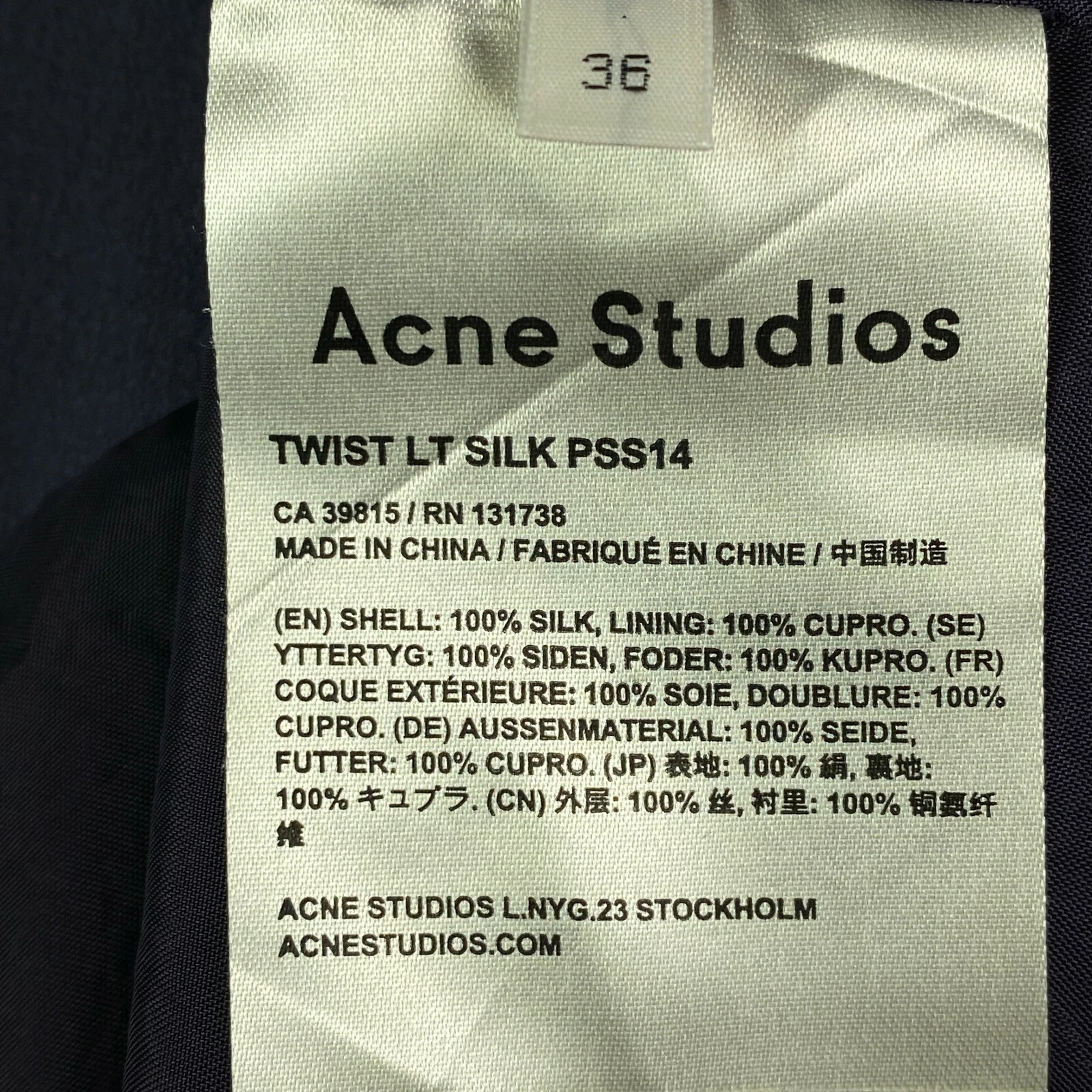 Abito da donna Acne Studios seta taglia 36