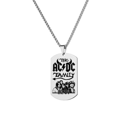 ACDC Music Necklace Gifts For Teens Kids Men Women  Decor Birthday - Afbeelding 16 van 16