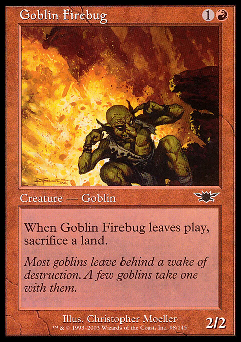 Magic the Gathering MTG Goblin Firebug (98) Legions   LP