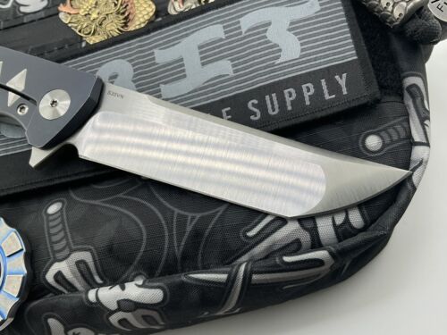 Coltelli Reate K2 fresato blu titanio argento diamante satinato Tanto Washizaki cartella - Foto 8 di 13