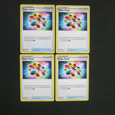 4x Turbo Patch 172/189 Darkness Ablaze Pokemon Card TCG NM | eBay
