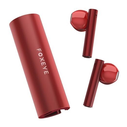 Wireless Earbuds Bluetooth 5.4 Headphone, Touch Control Ear Bud with Red