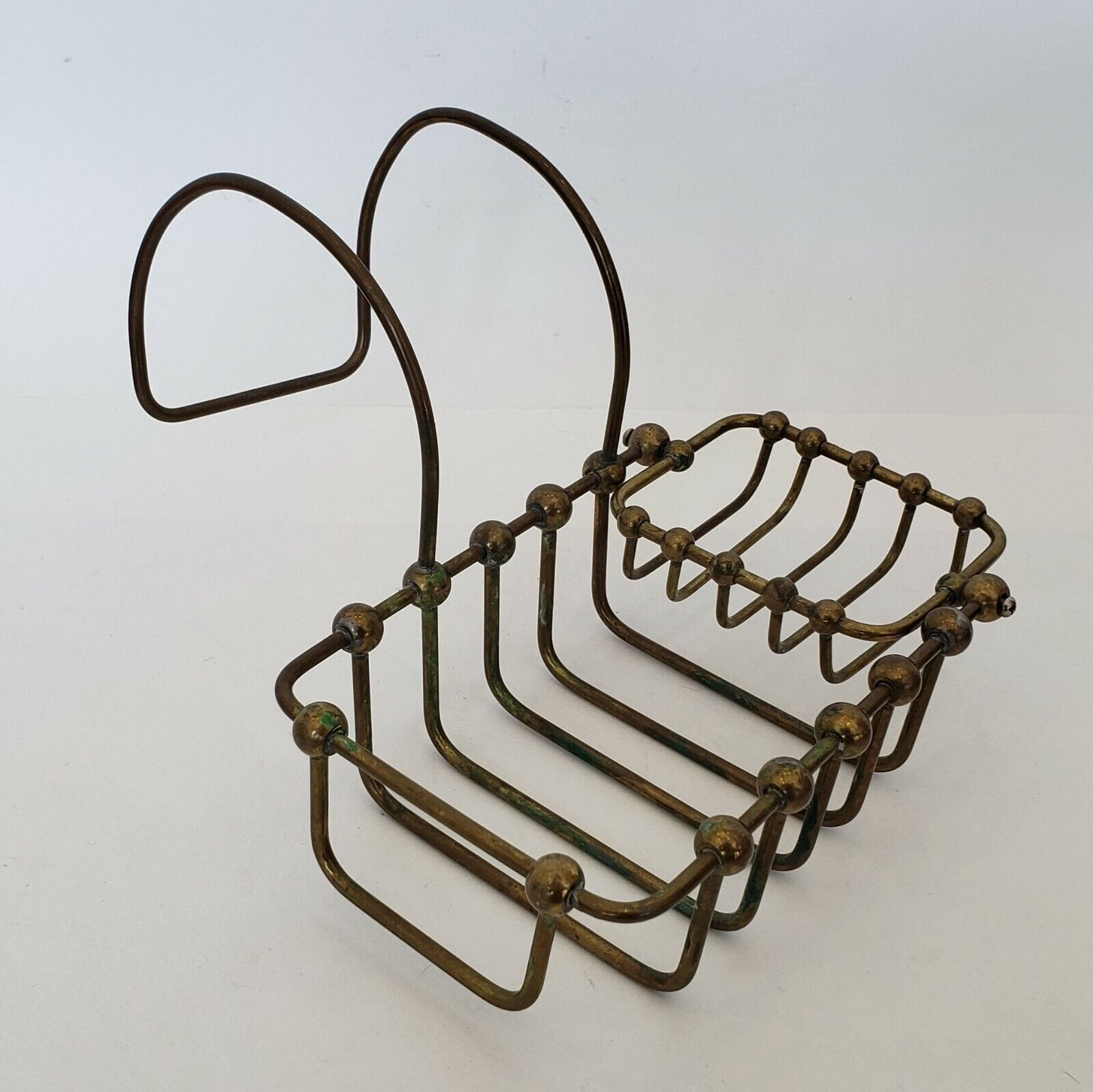 Vintage Antique Metal Claw Foot Tub Hanging Basket w/ Swivel Soa