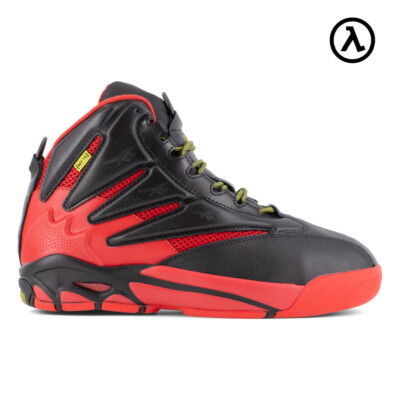 REEBOK THE BLAST WORK MEN'S HIGH TOP SNEAKER BLACK/RED BOOTS RB9400 - SALE